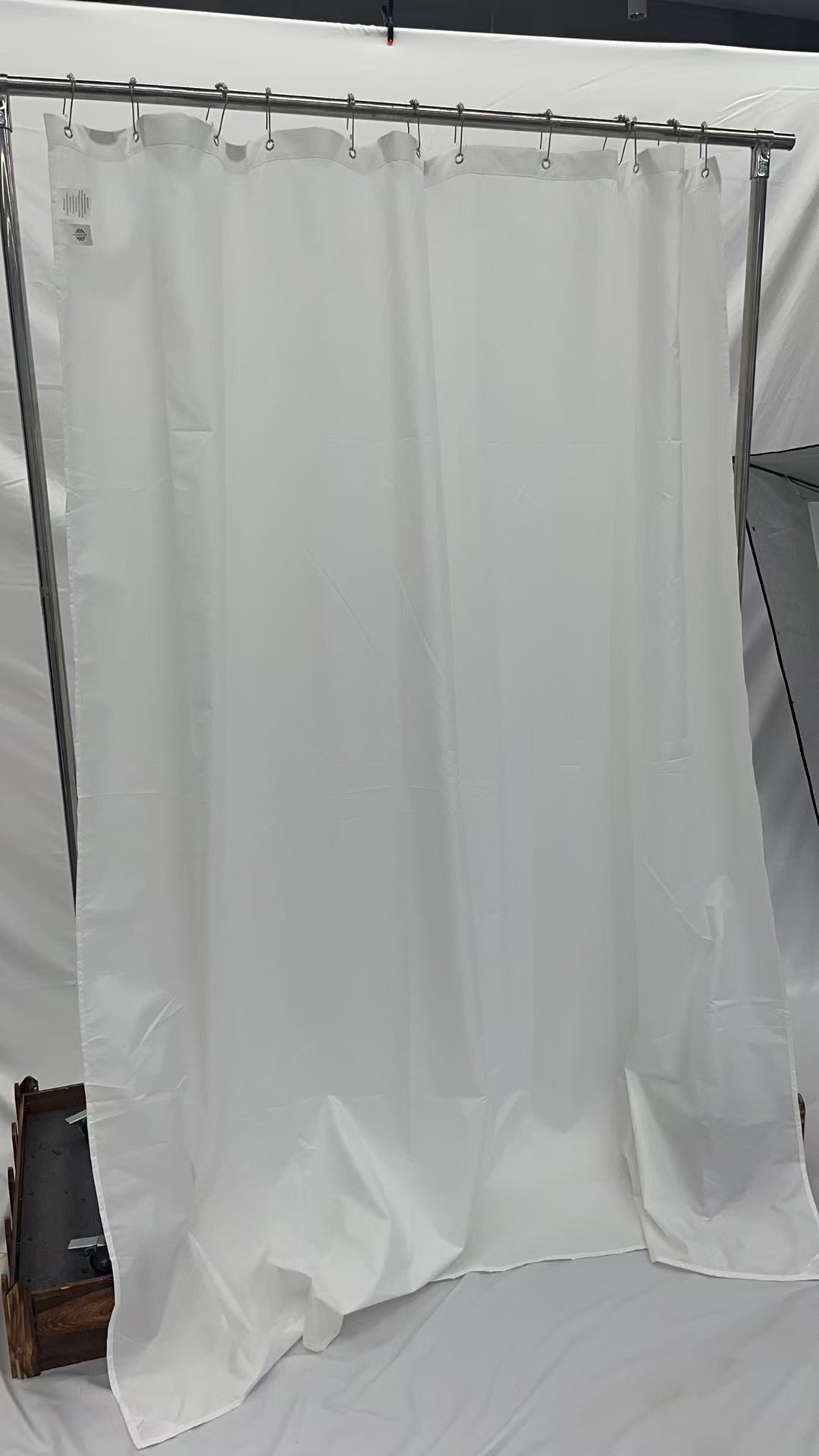 Awesome Home Waterproof Shower Curtain Liner, Premium White Microfiber Fabric with 2 Strong Magnets for Secure Fit, 72"x84"