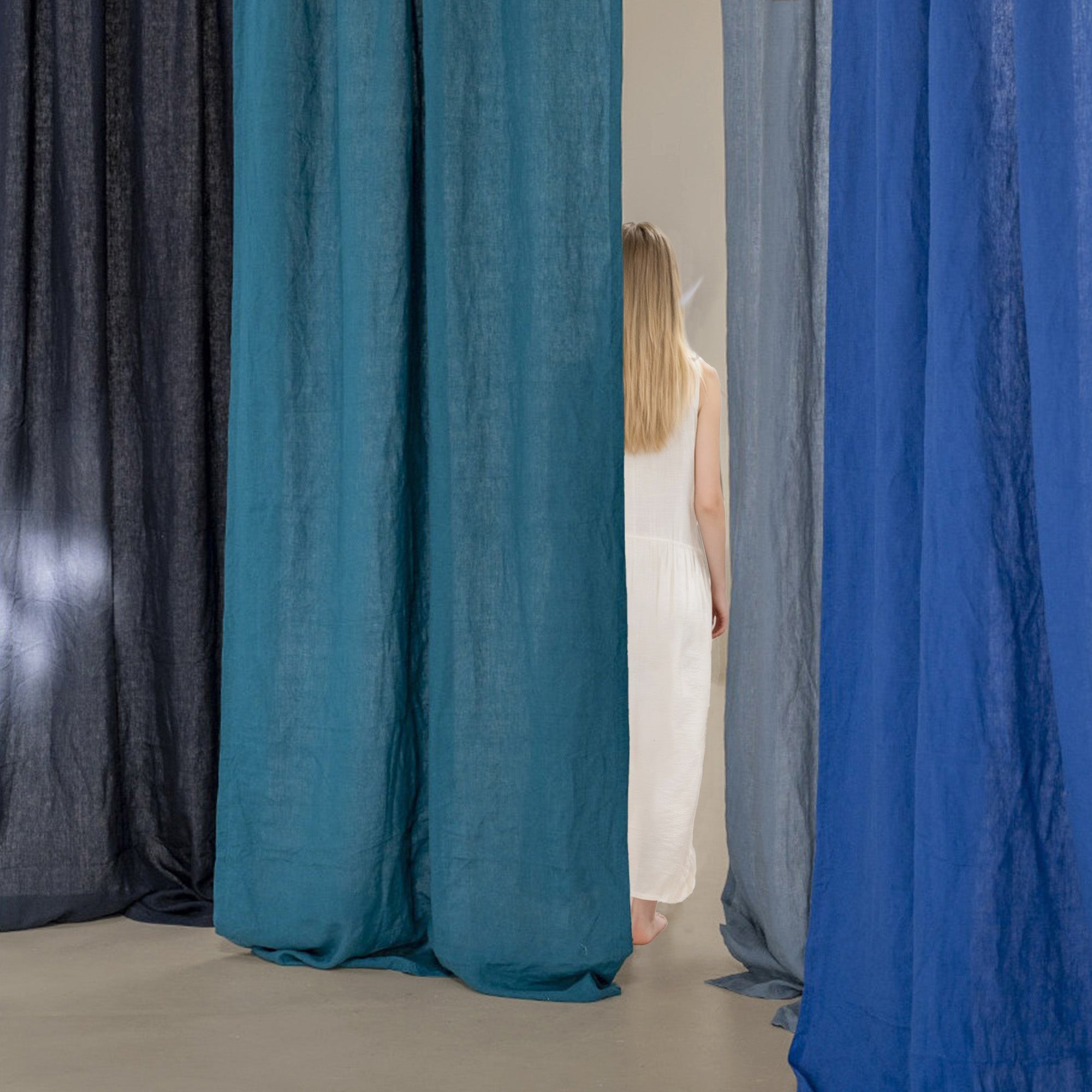 Azure Linen|Curtains
