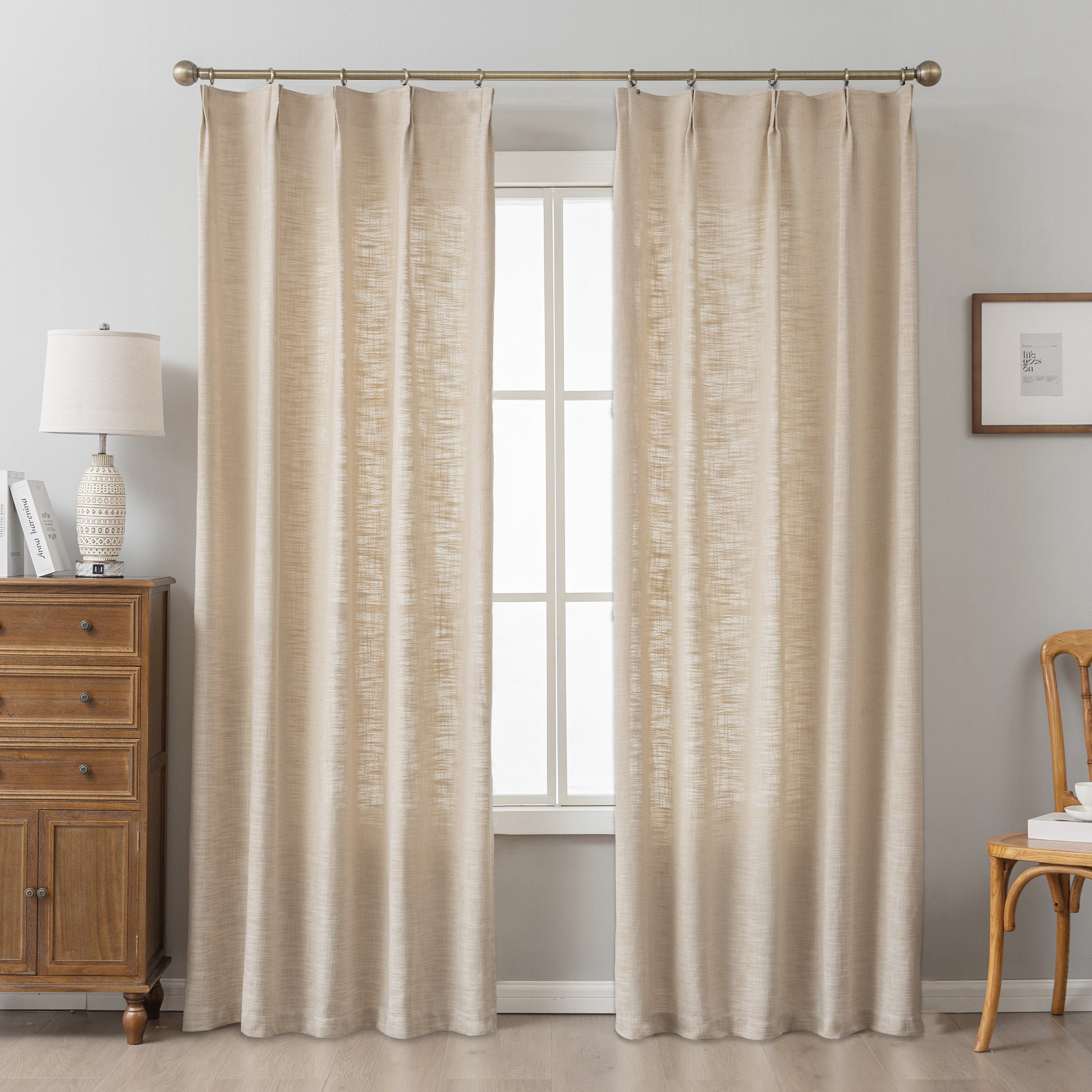 Linen Slub Texture|Curtains