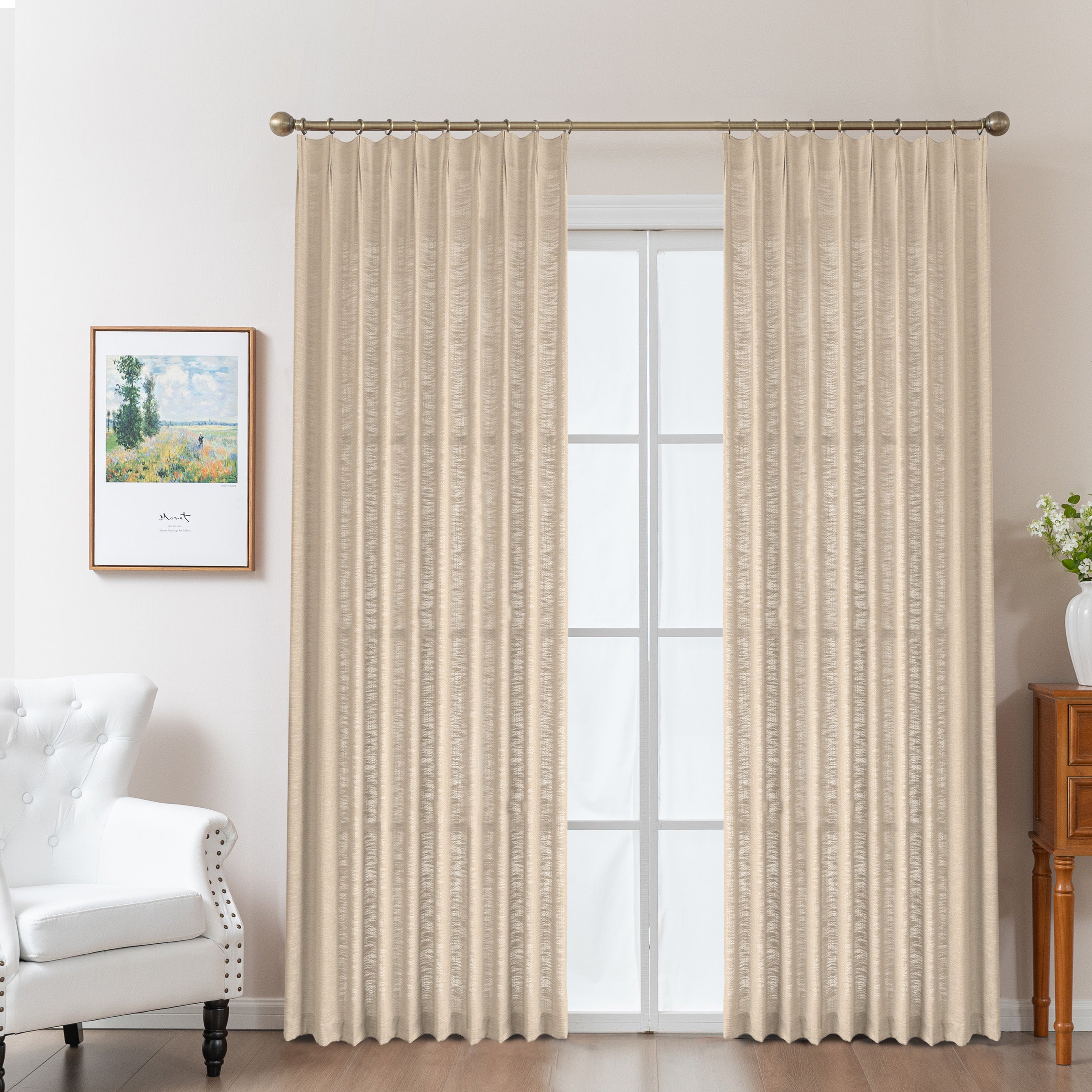 Linen Slub Texture|Curtains