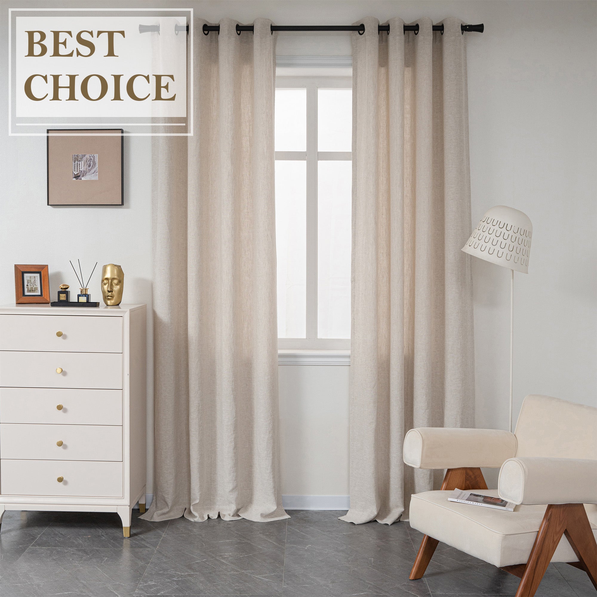 Washed Linen|Curtains（Best Choice）