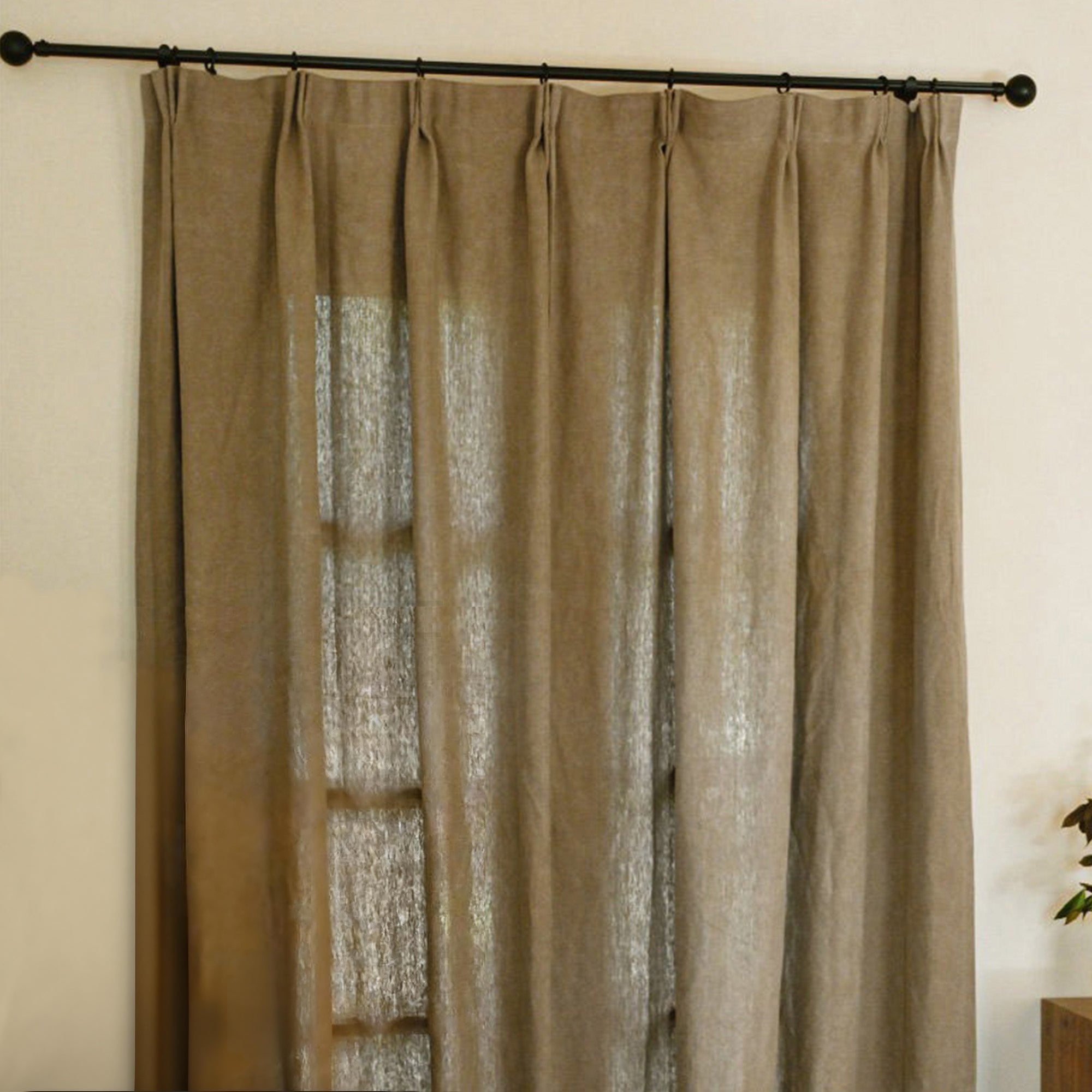 Bronzed Dusk Linen|Curtains
