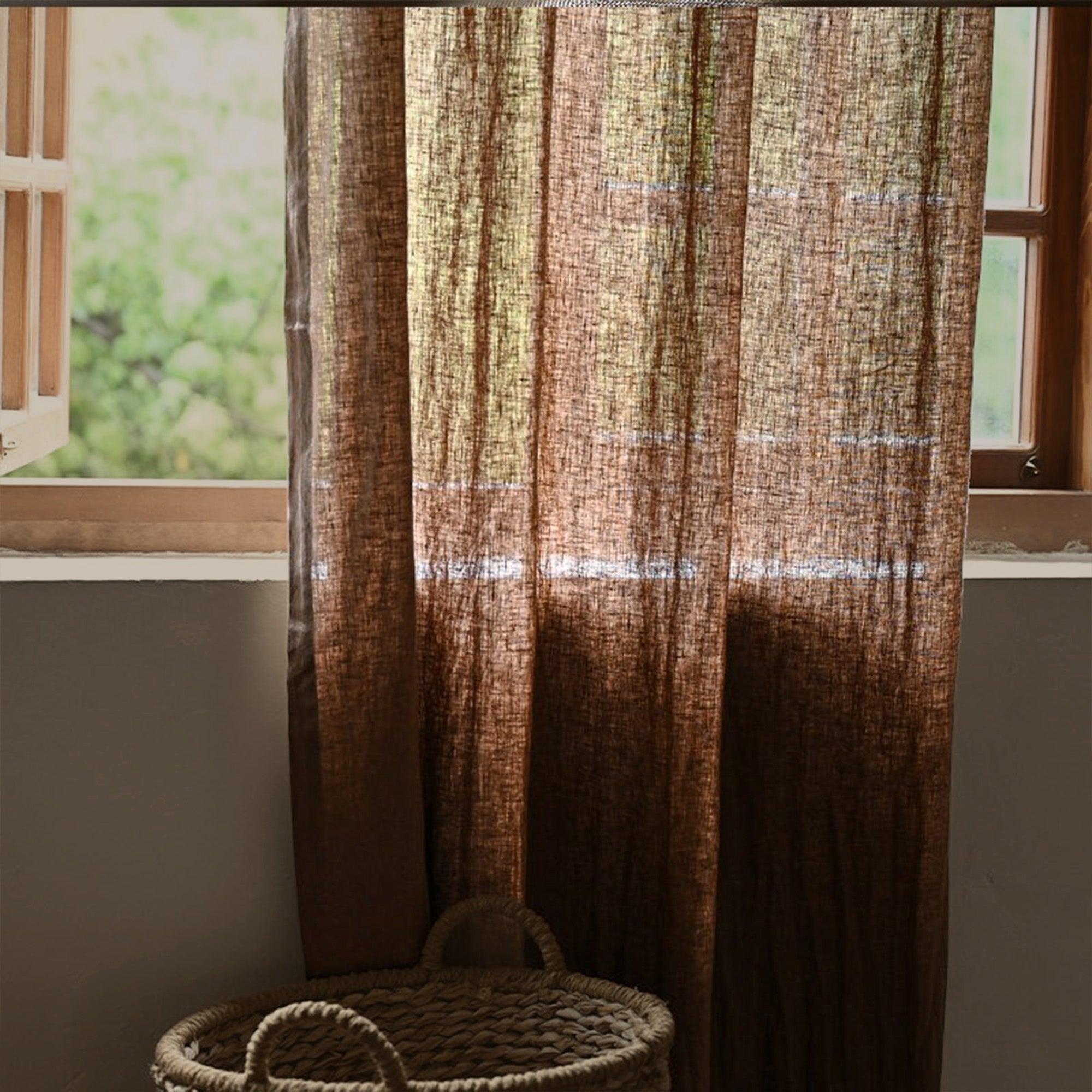 Chestnut Weave Linen|Curtains