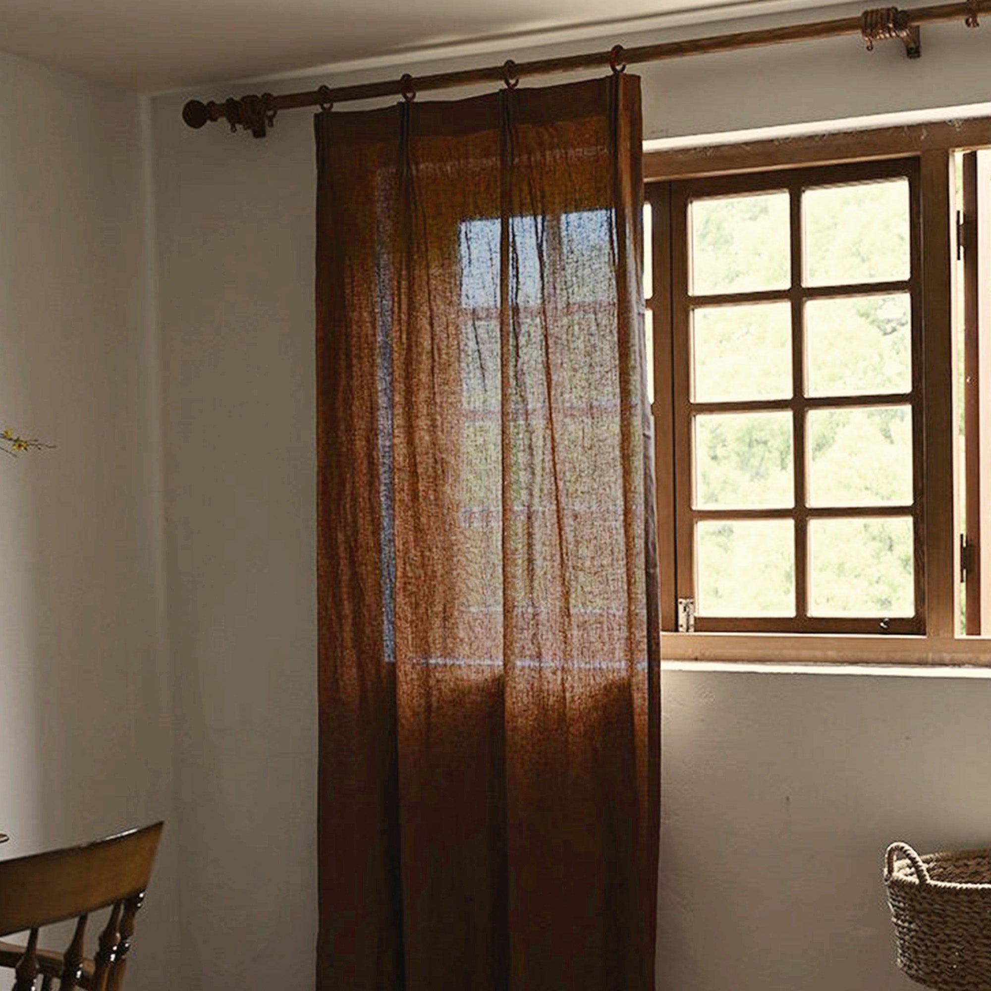 Chestnut Weave Linen|Curtains