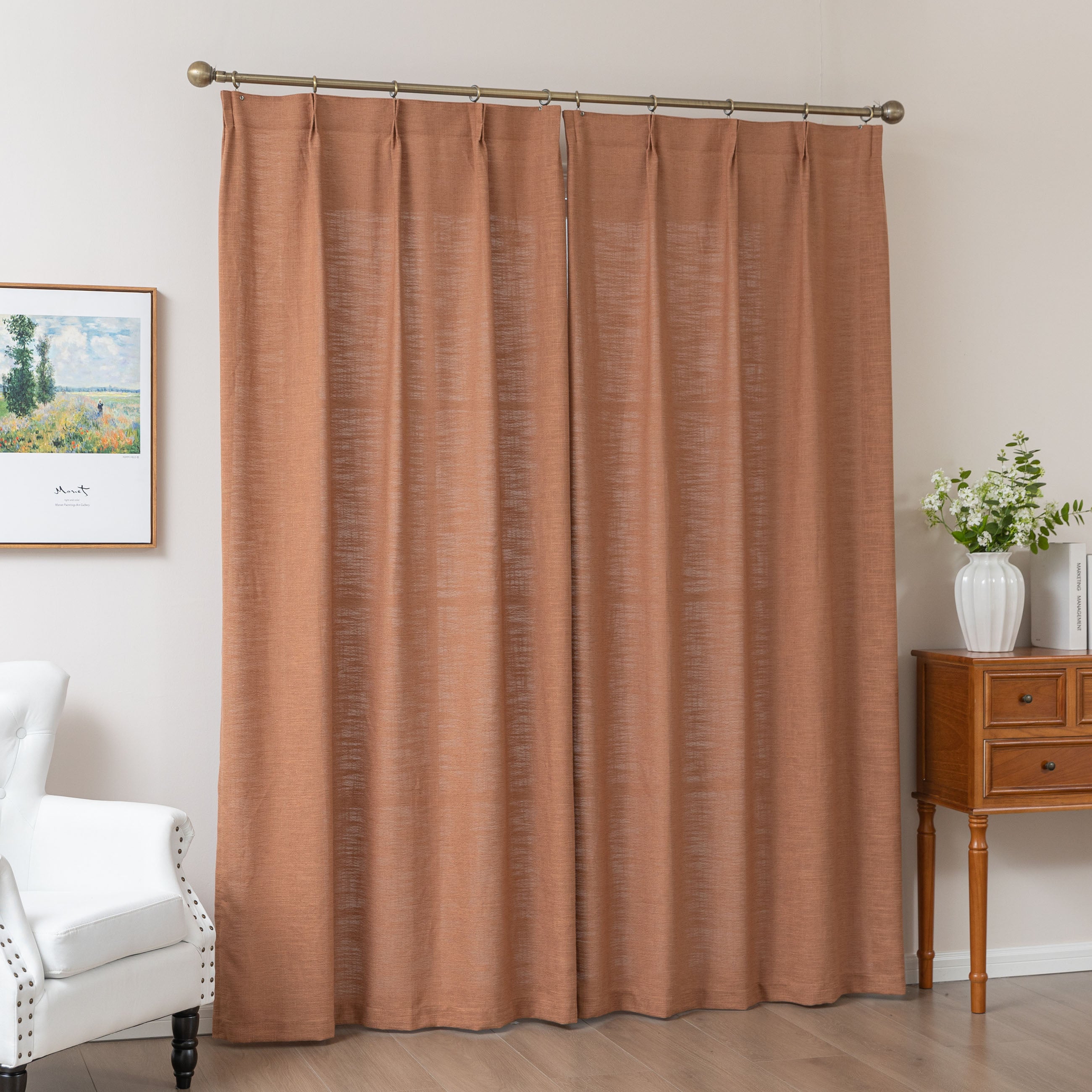Linen Slub Texture|Curtains