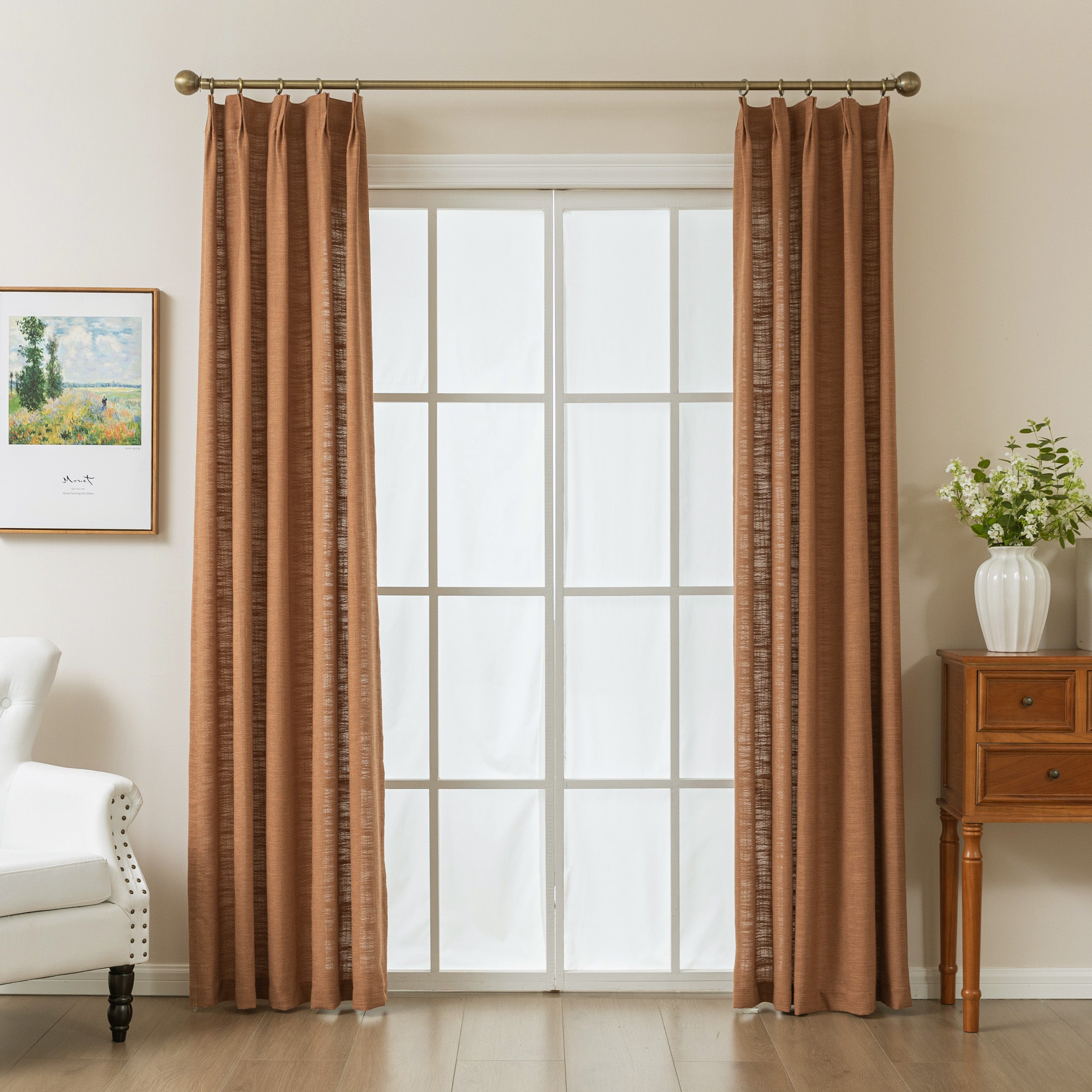 Linen Slub Texture|Curtains