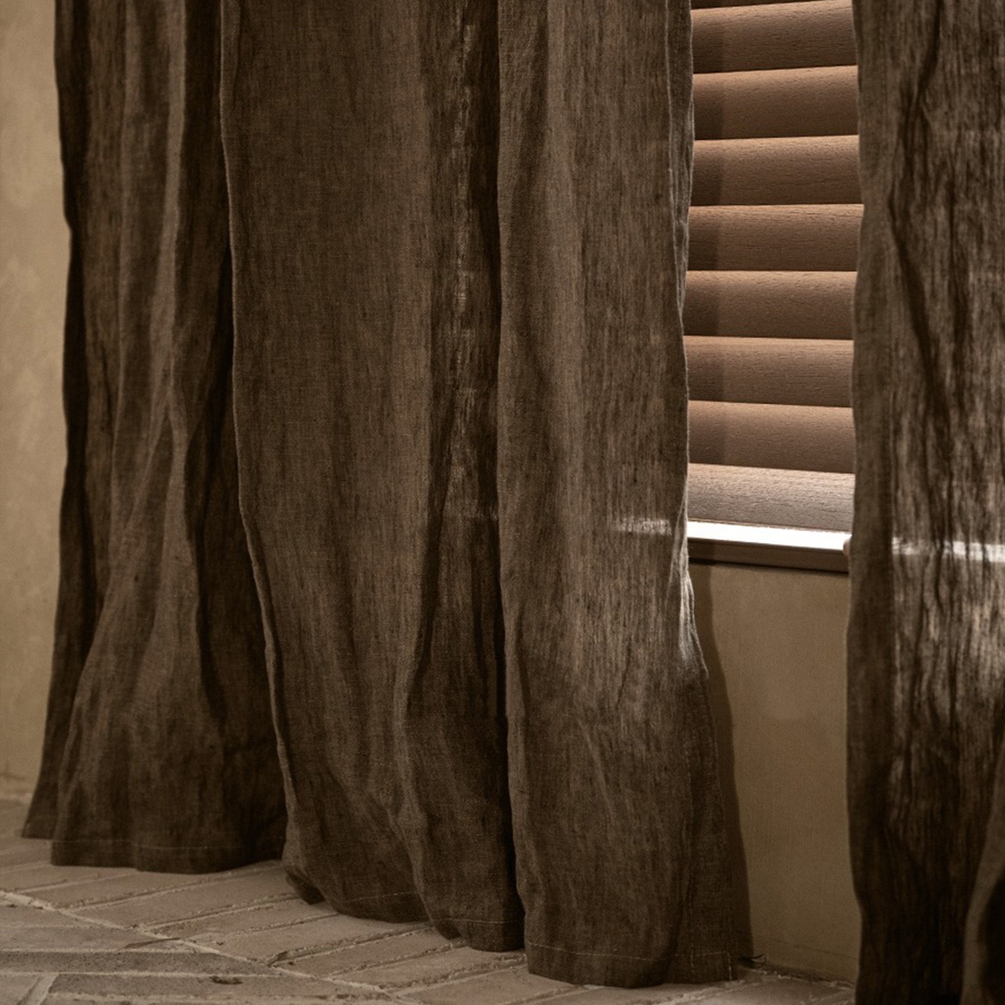 Cocoa Wash Linen|Sample