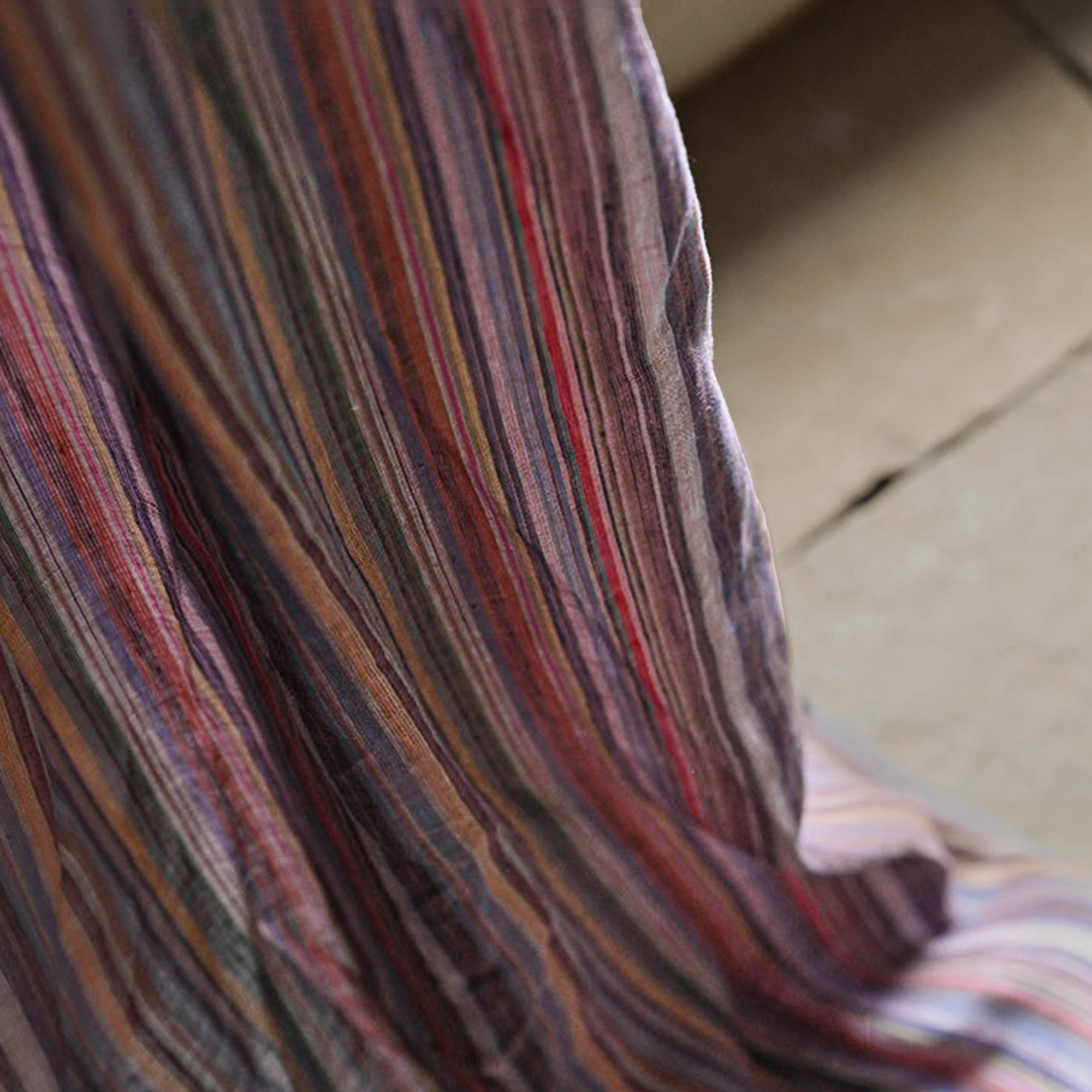 Crimson Stripe Linen|Curtains
