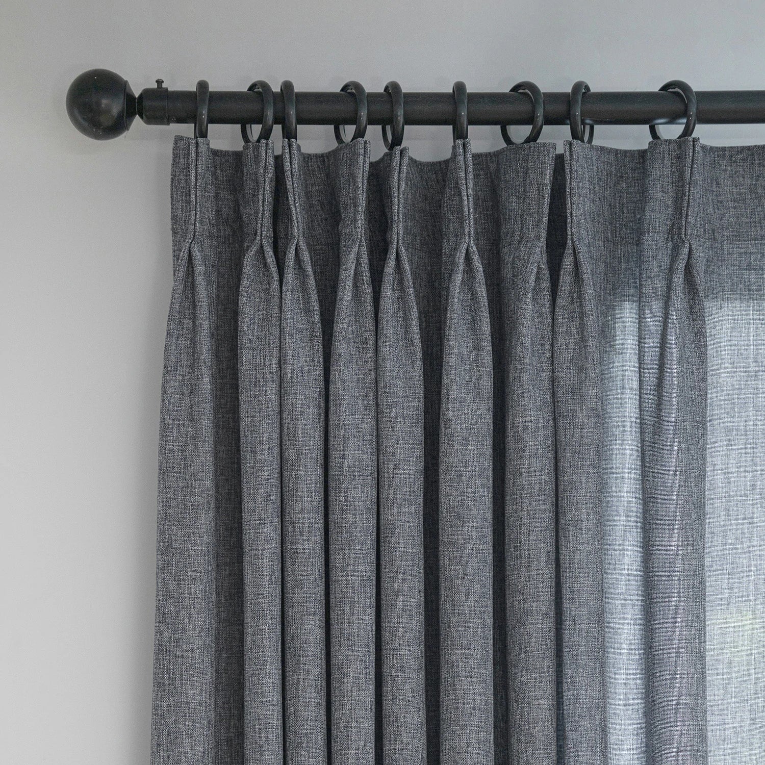 Dandelion Polyester Pinch Pleat Drapery Custom Curtains Blackout Curtain Navy Blue