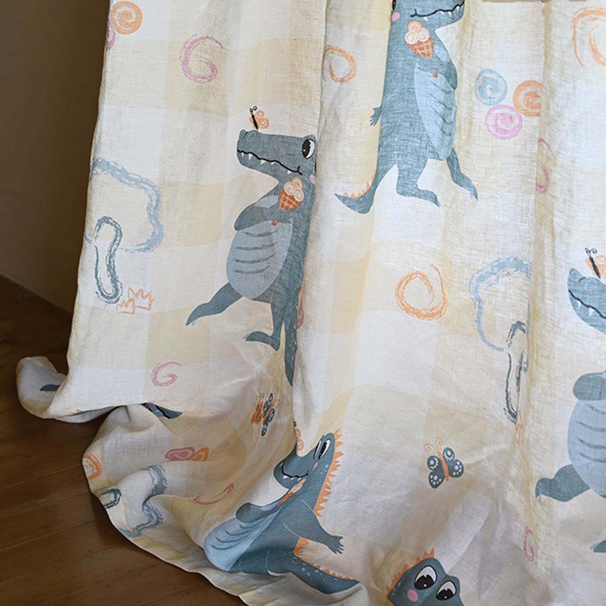Dino Play Linen|Sample