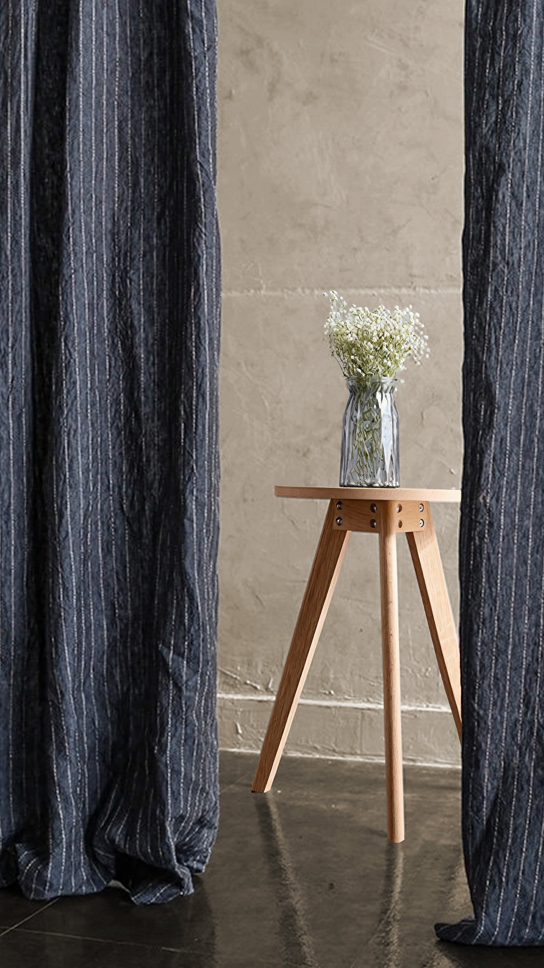Dusk Stripe Linen|Curtains