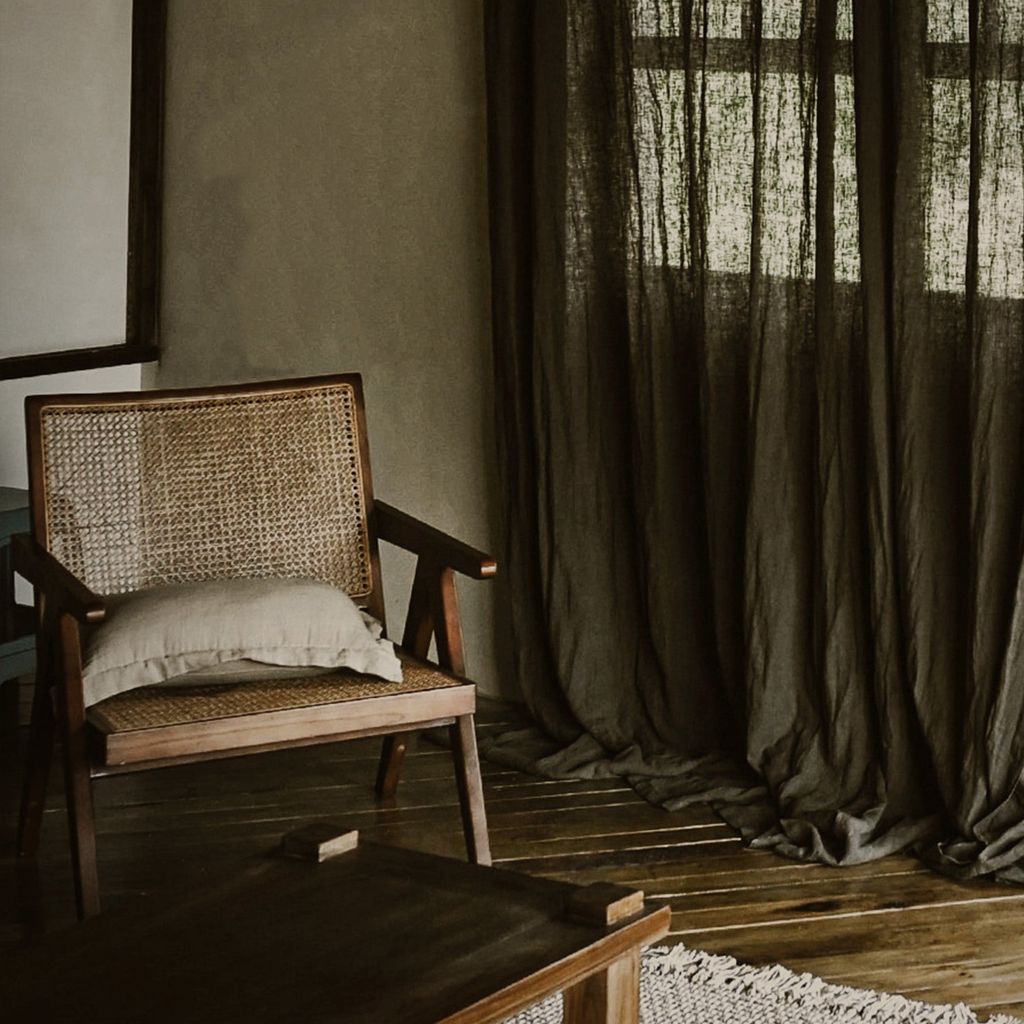 Evergreen Linen|Curtains