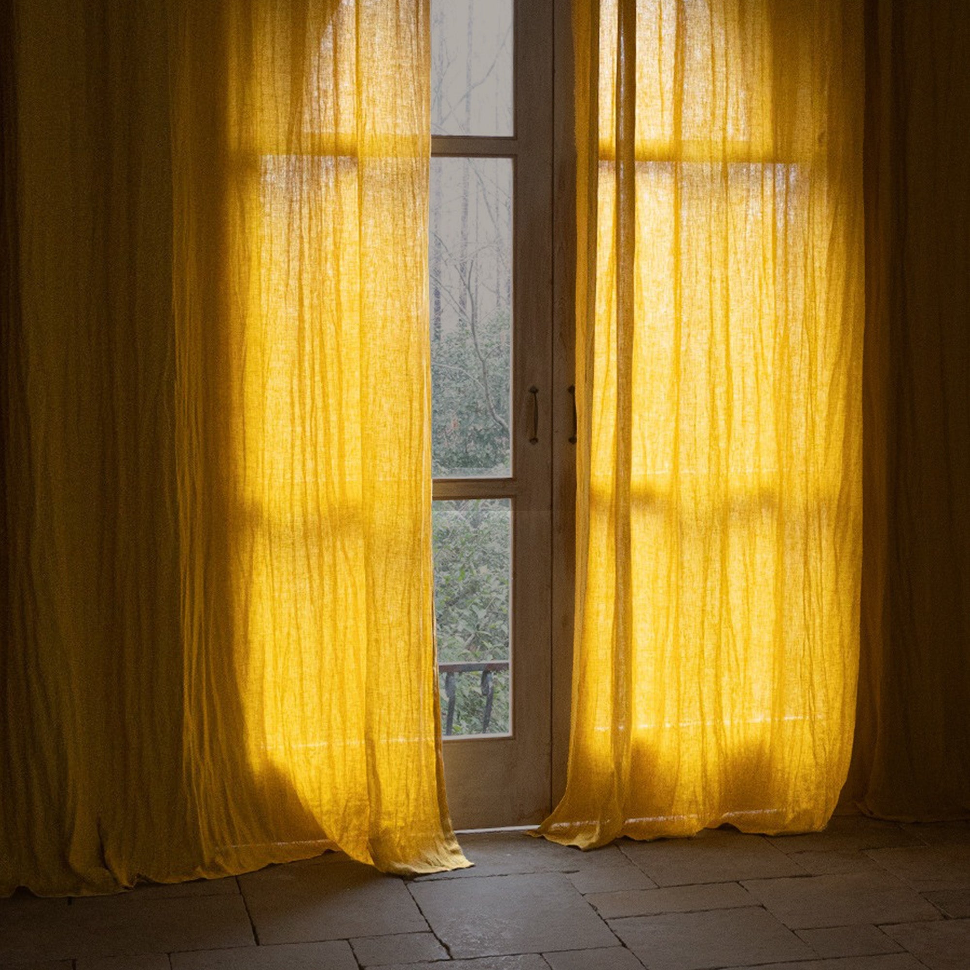 Golden Morn Linen|Curtains