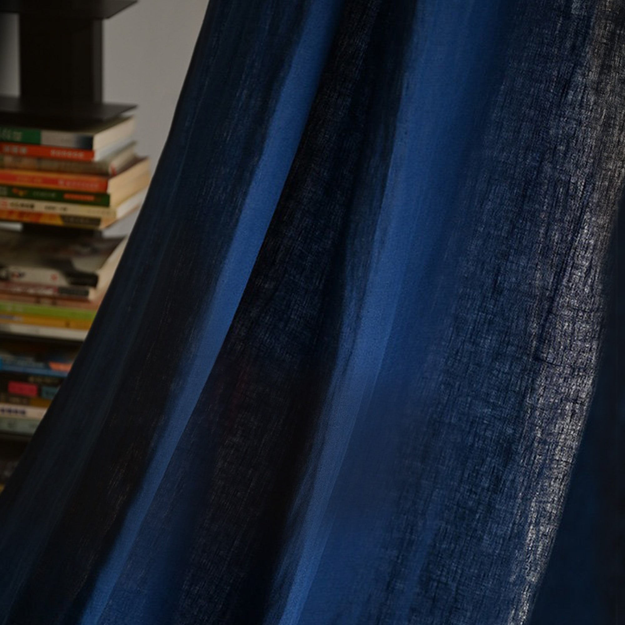 Indigo Slub Linen|Curtains