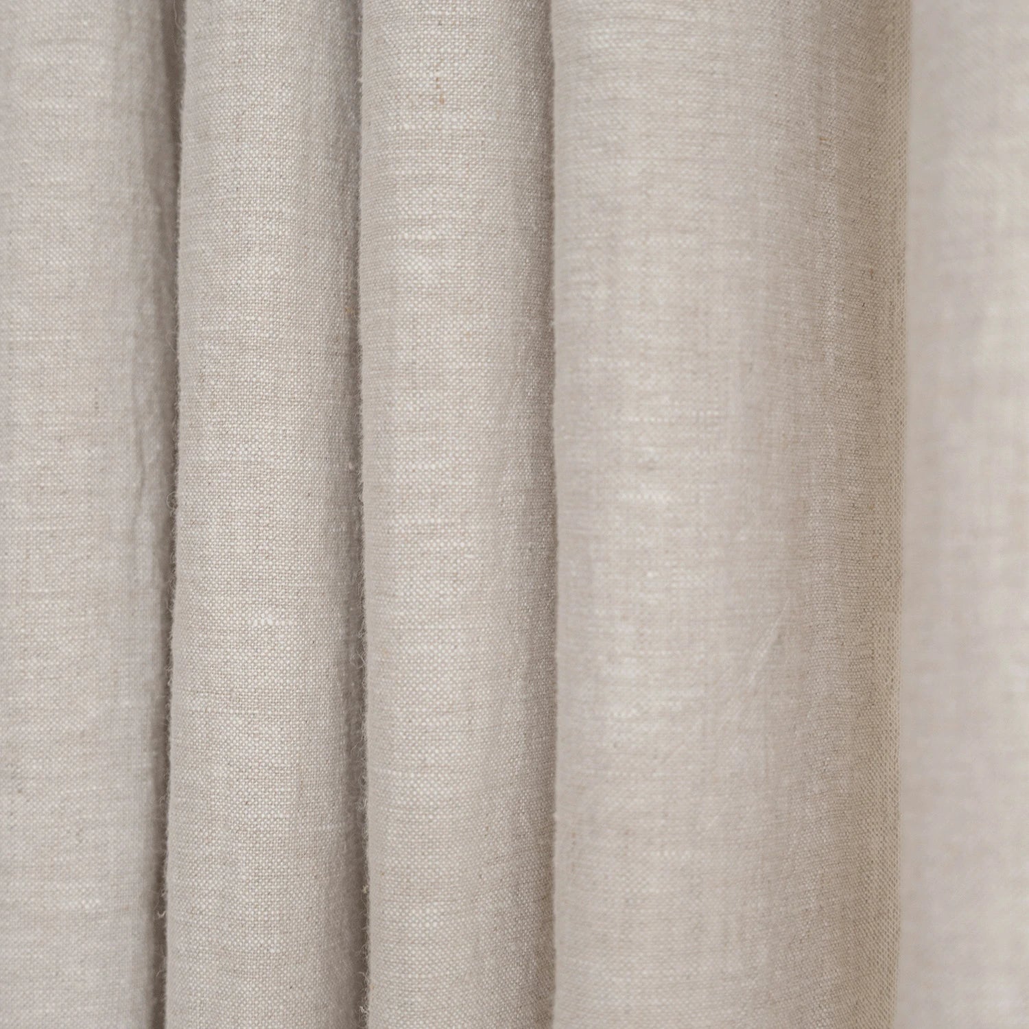 Iris Polyester Pinch Pleat Drapery Custom Curtains Blackout Curtains Flaxen