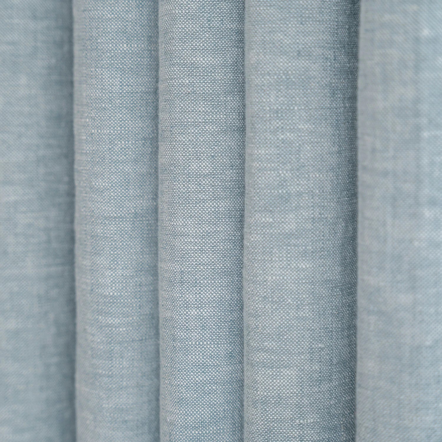Iris Polyester Pinch Pleat Drapery Custom Curtains Blackout Curtains Lake Blue