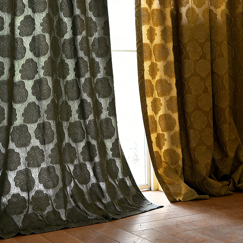 Leafy Linen|Curtains