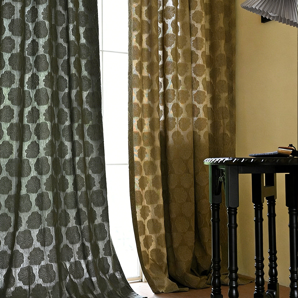 Leafy Linen|Curtains