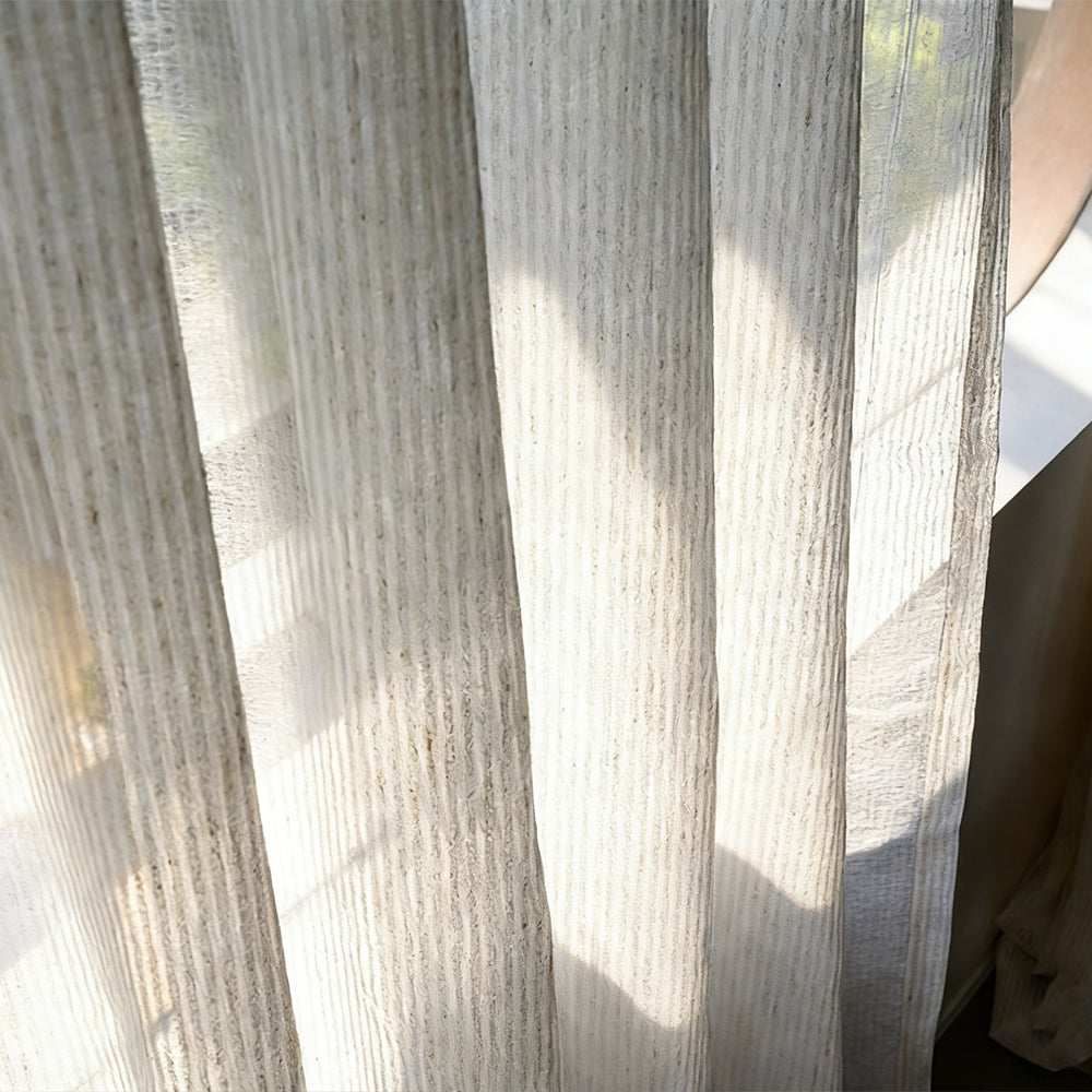 Linen Stria Sheer|Curtains