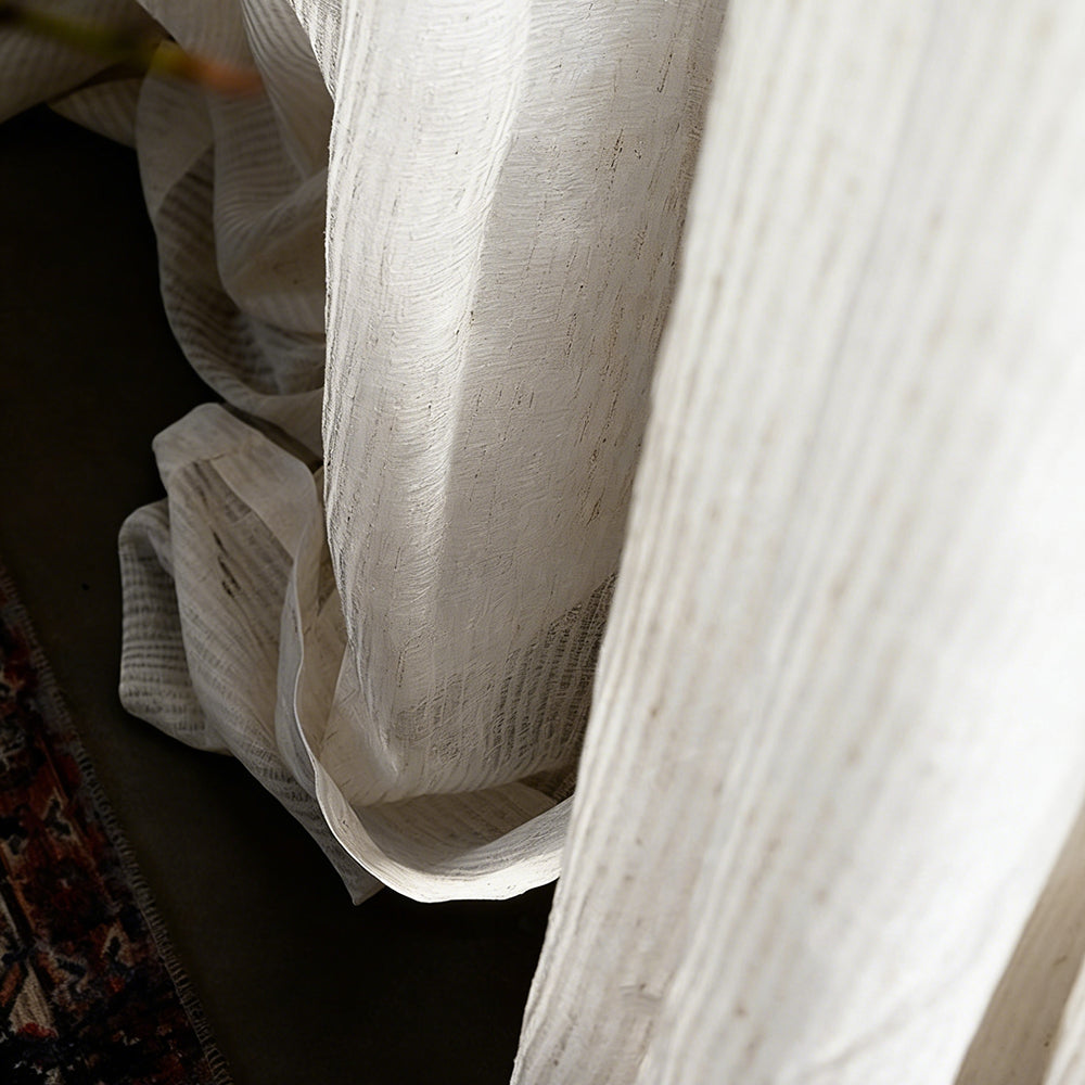 Linen Stria Sheer|Curtains