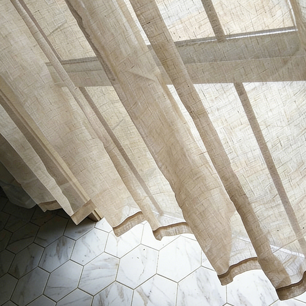 Linen Whisper Sheer|Sample