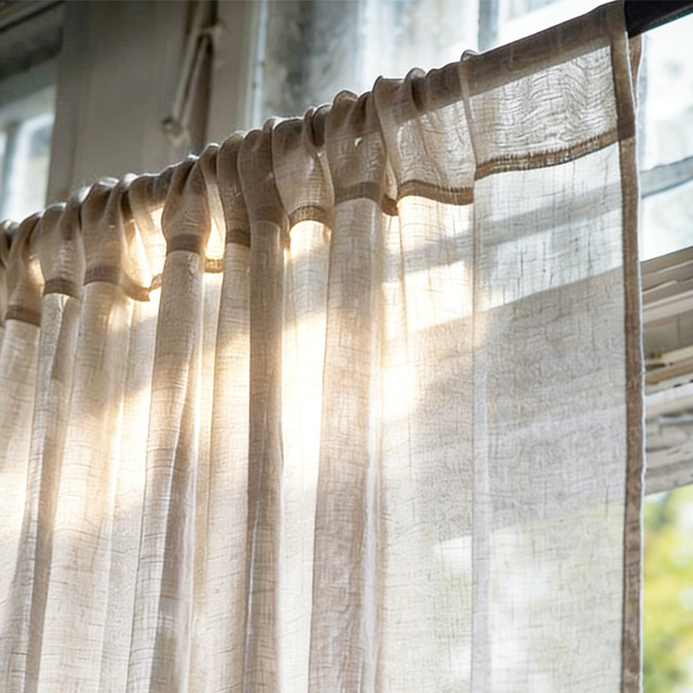 Linen Whisper Sheer|Sample