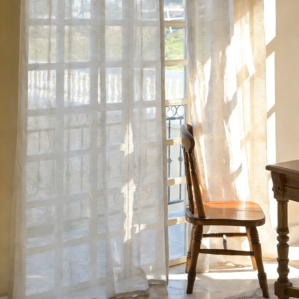 Linen Whisper Sheer|Sample