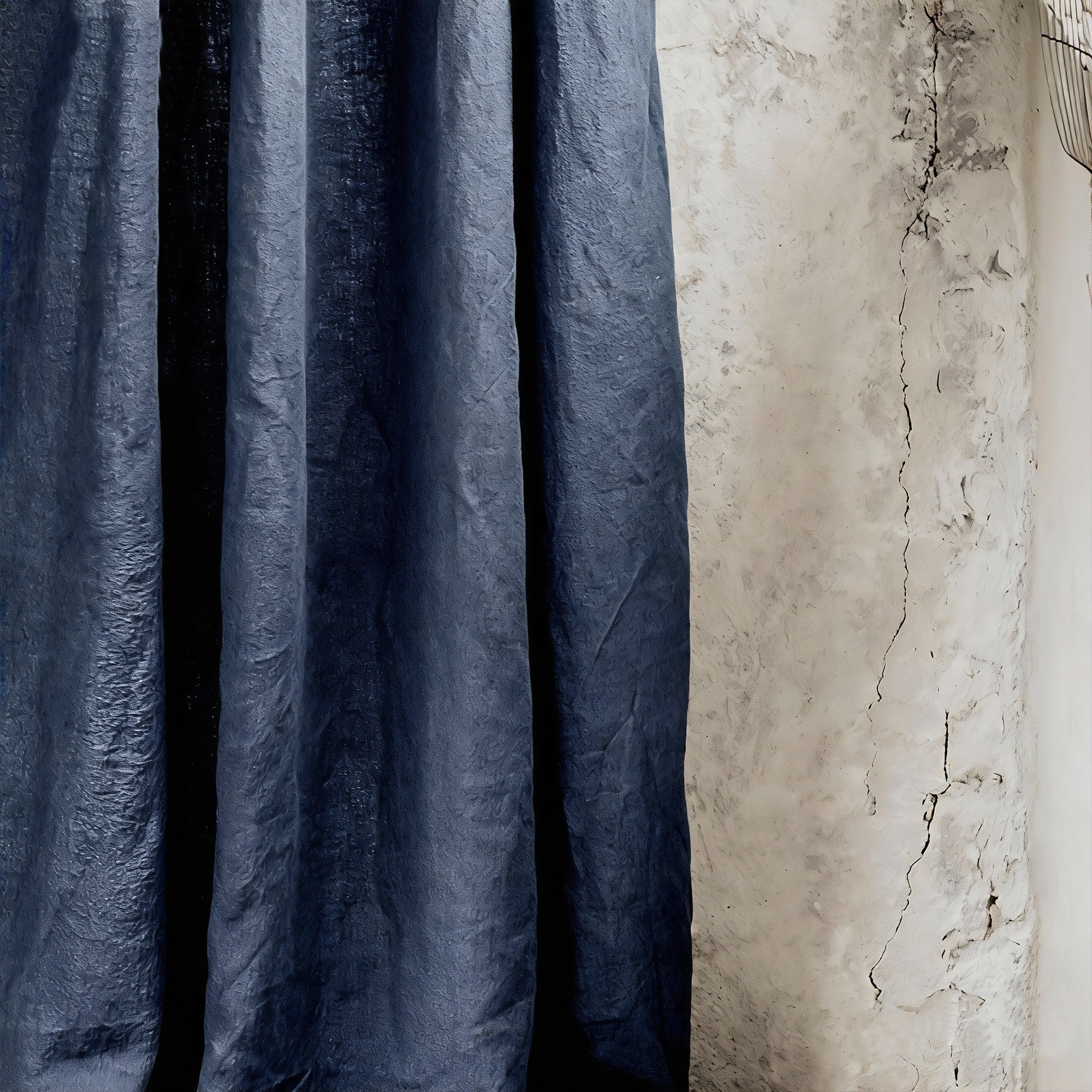 Mist Indigo Linen|Curtains