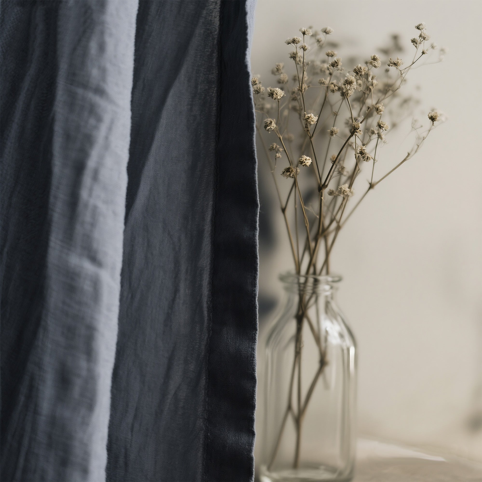 Mist Indigo Linen|Curtains