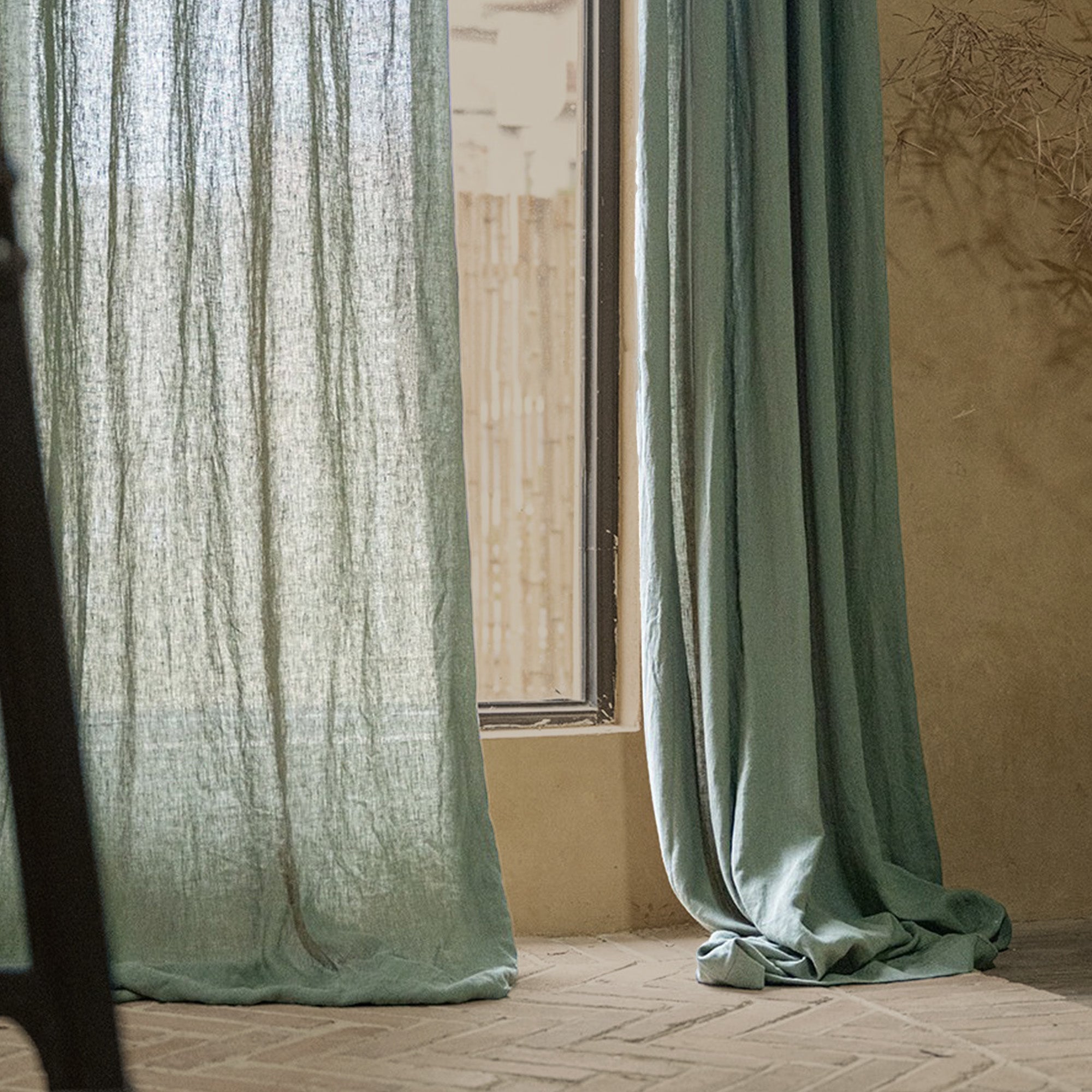 Olive Grove Linen|Curtains