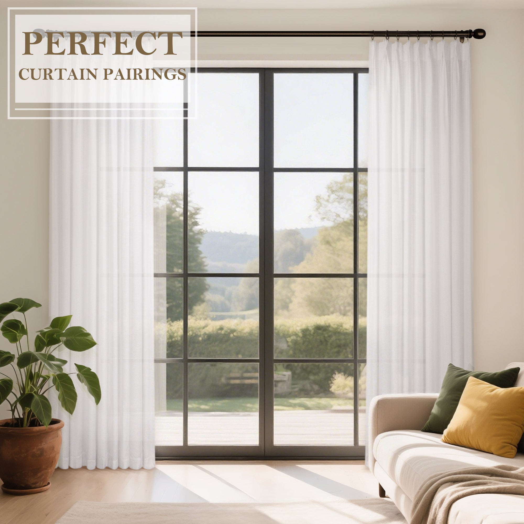 Netted Sheer|Curtains (Perfect Curtain Pairings)