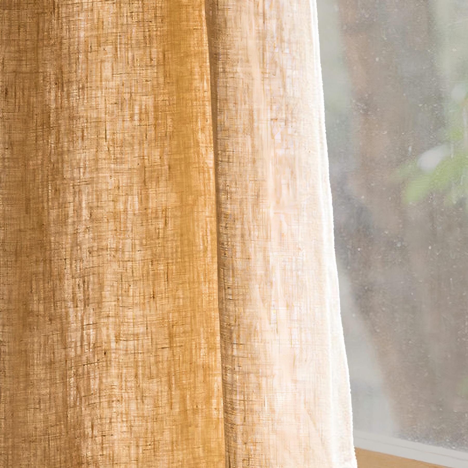 Sun-Kissed Linen|Curtains