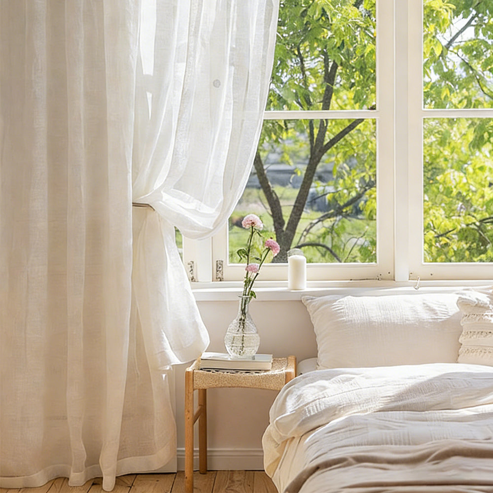 Sunlit Linen Sheer|Sample