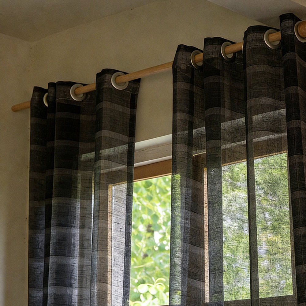 Twilight Check Sheer|Sample
