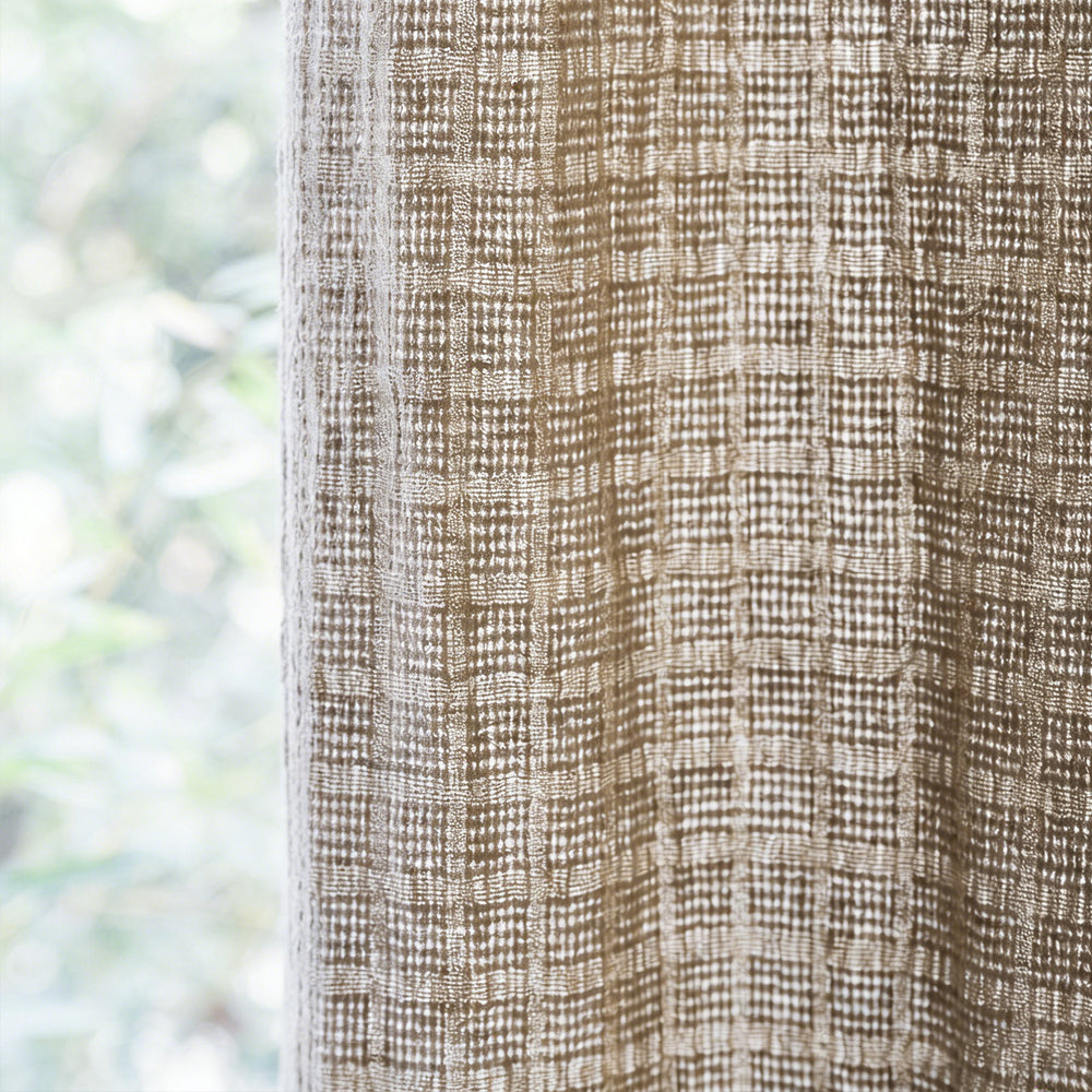 Vintage Check Linen|Curtains