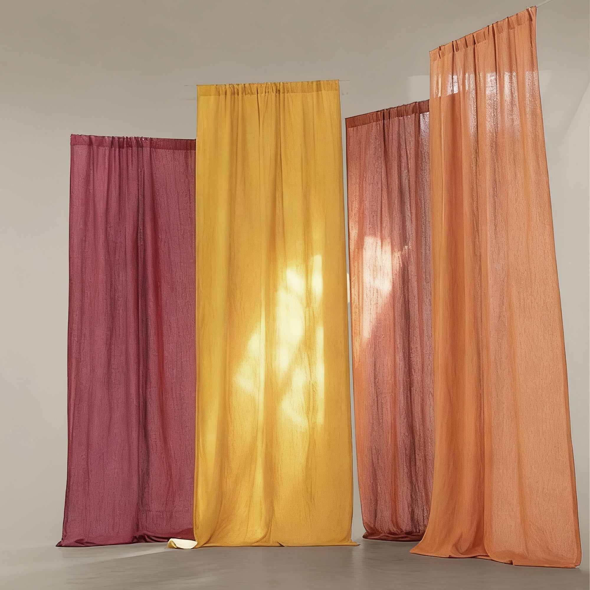 Warm Hues Linen|Curtains
