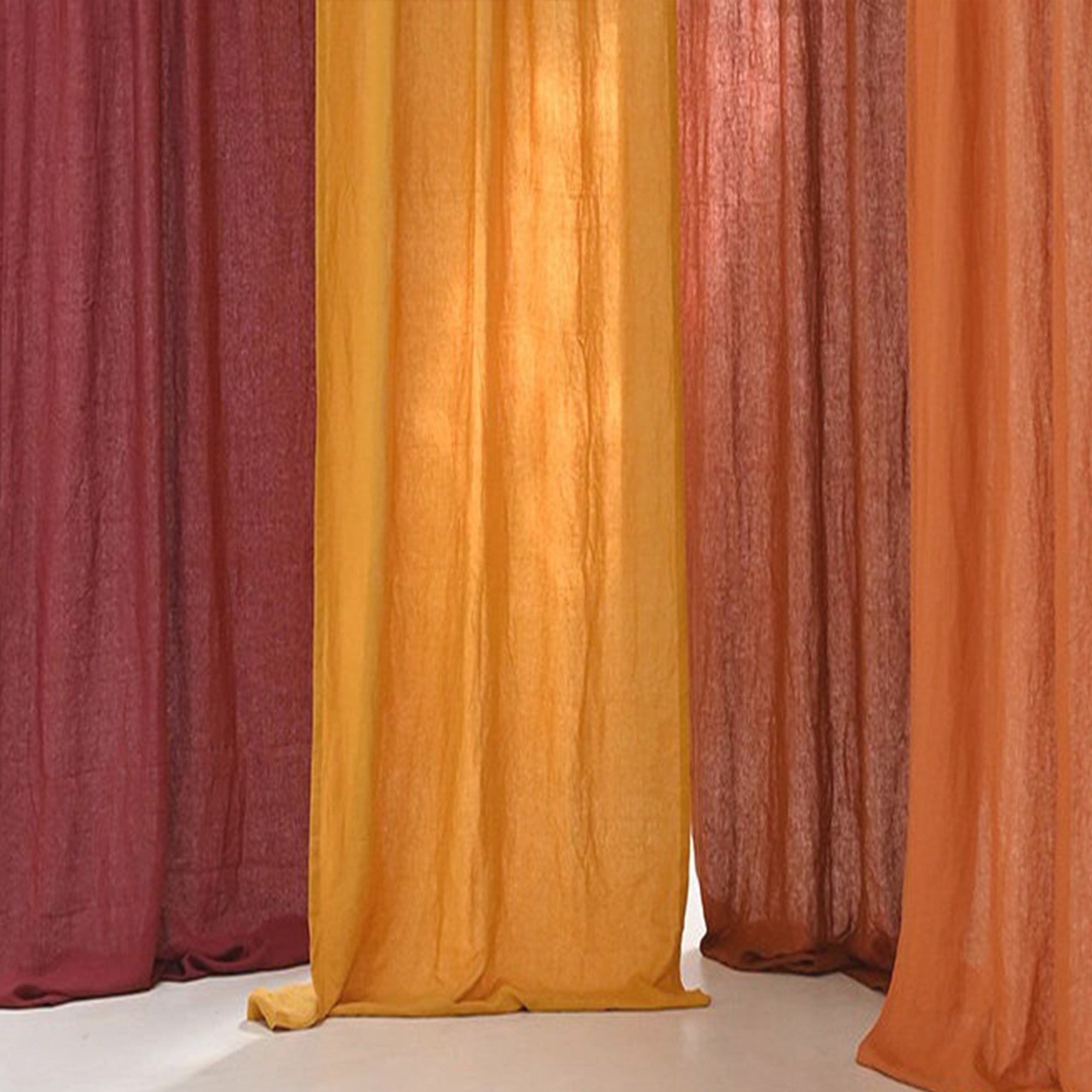 Warm Hues Linen|Curtains