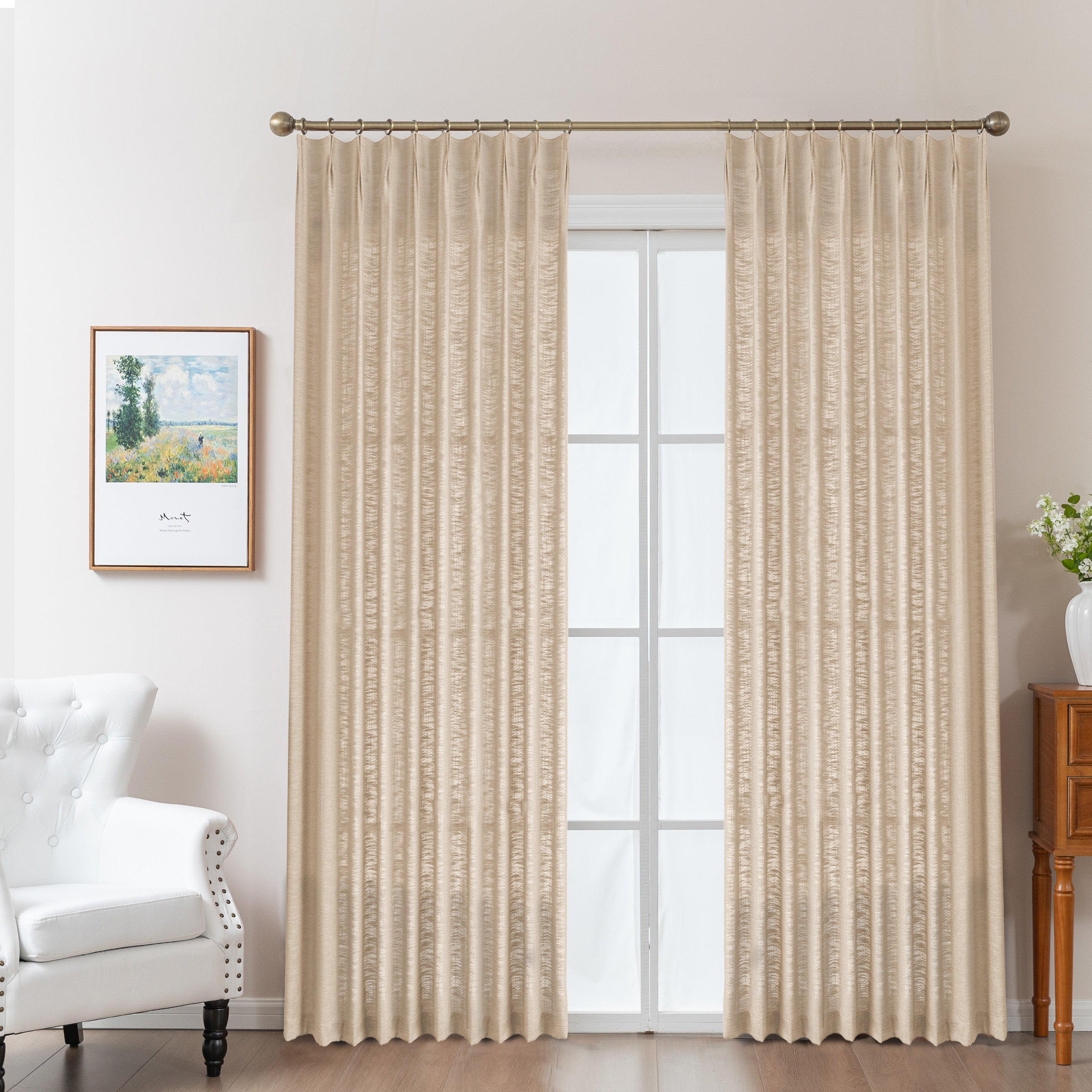 Linen Slub Texture|Curtains