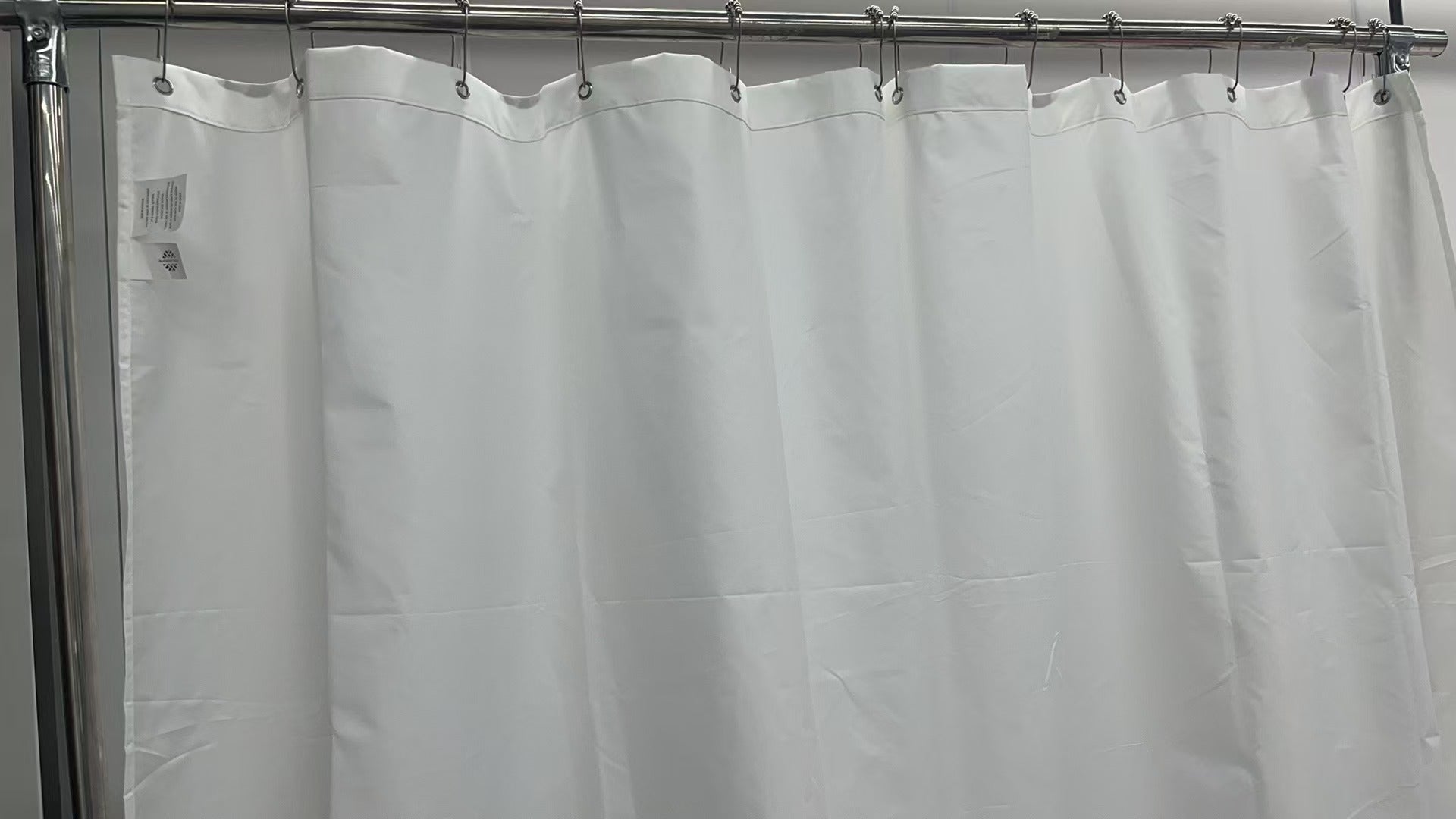 Awesome Home Waterproof Shower Curtain Liner, Premium White Microfiber Fabric with 2 Strong Magnets for Secure Fit, 72"x84"