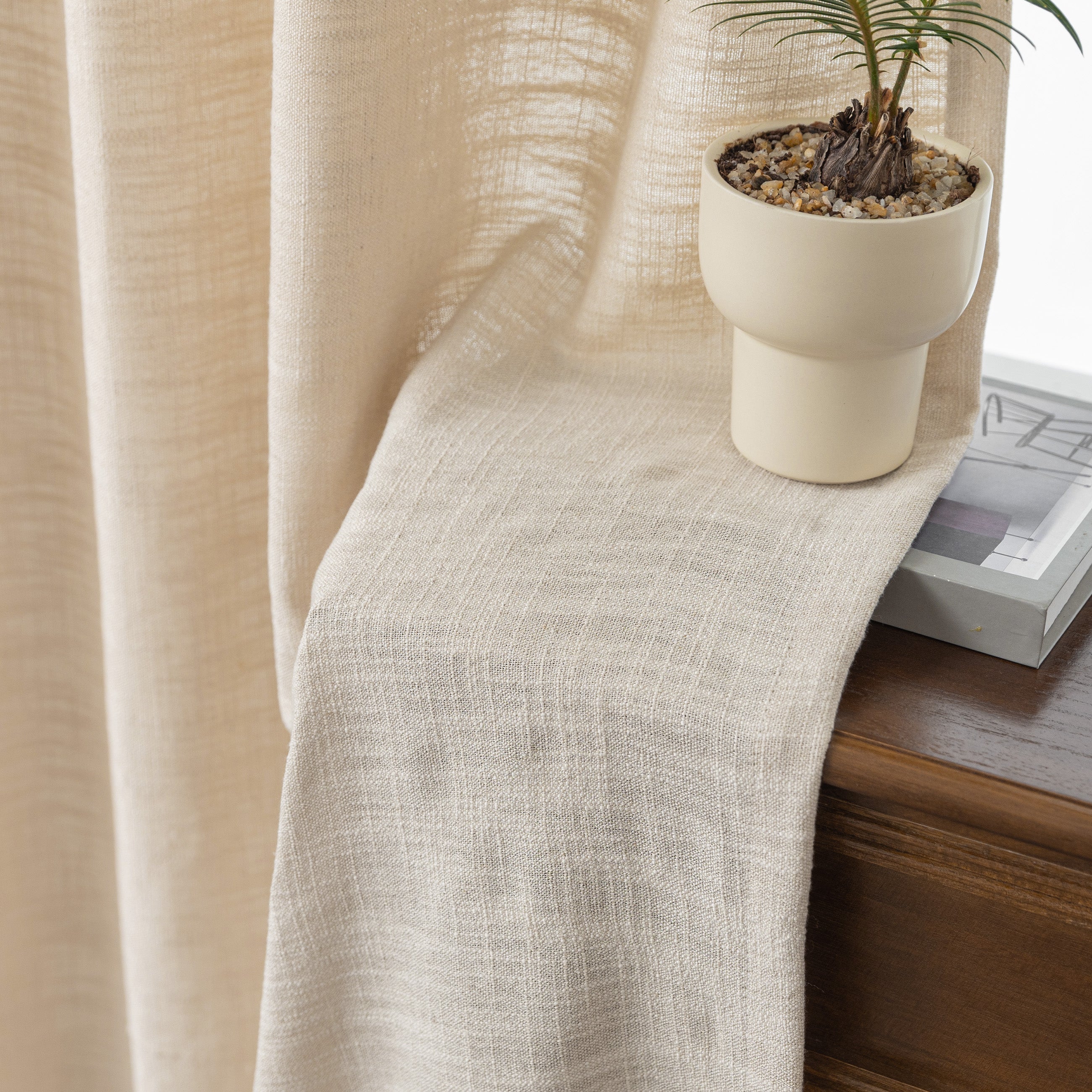 Linen Slub Texture|Curtains